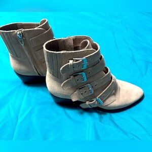 Dolce Vita suede side buckle flat boots